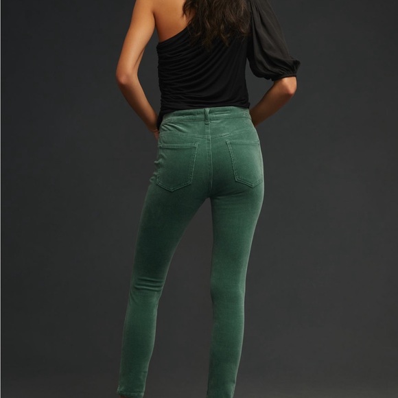 NWT Anthropologie corduroy spruce green skinny pants size 28 - Picture 3 of 10